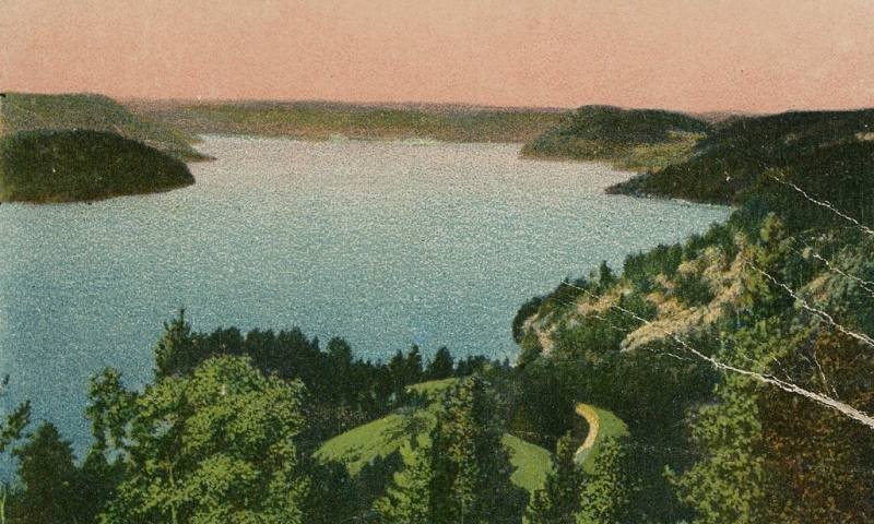 Gruss aus Litauen. Postkarte (Fragment). Um 1900